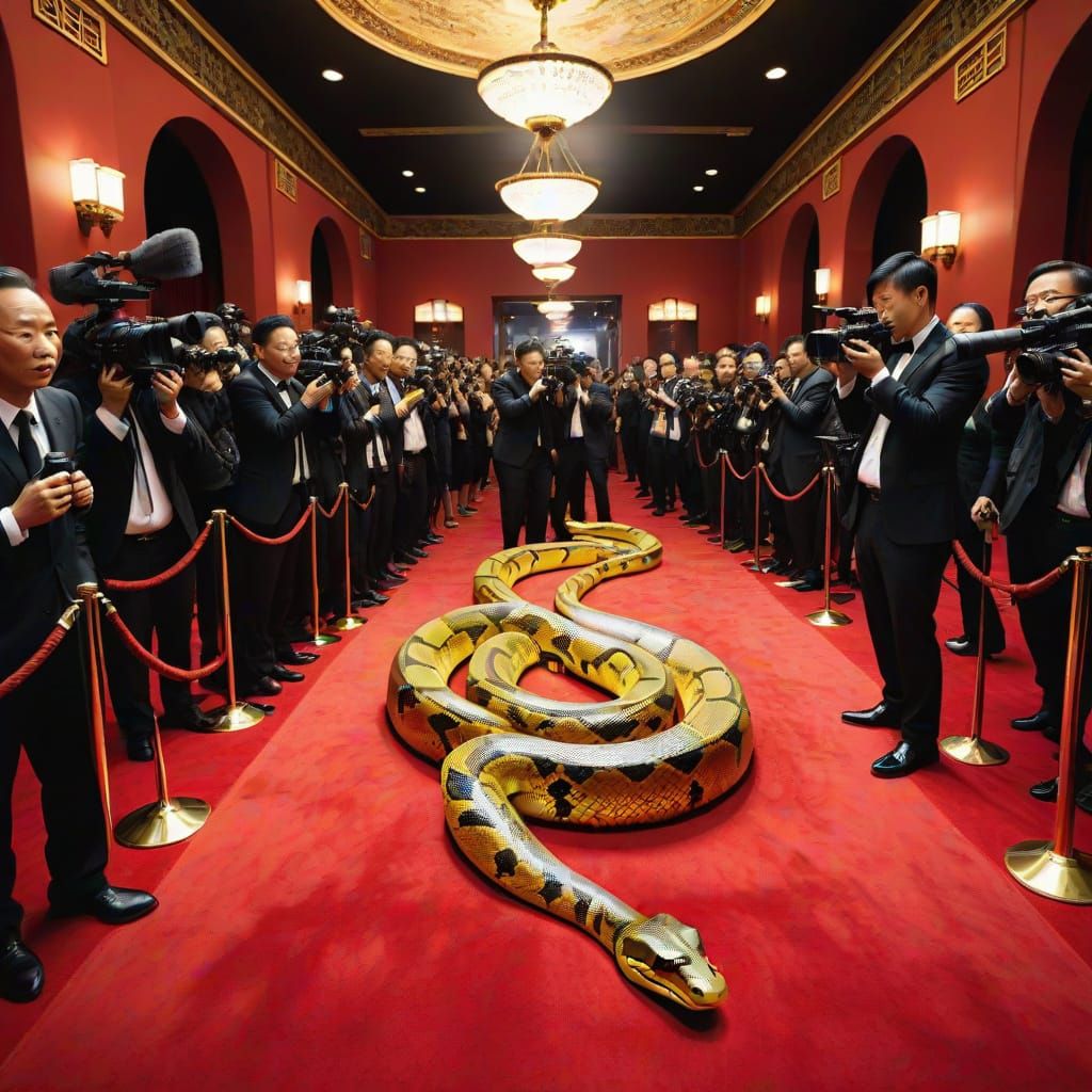 Anaconda Makes Red Carpet Debut at Chinese Theater