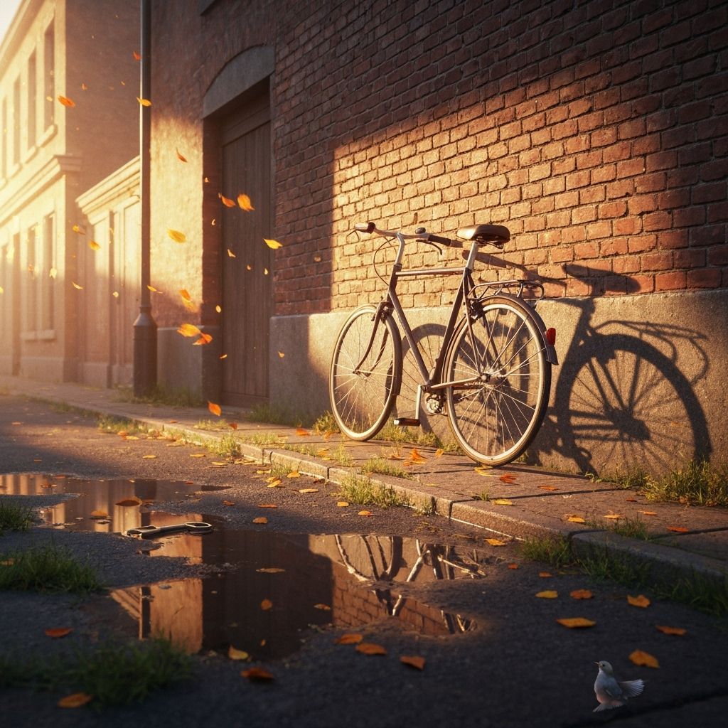 Golden Hour Street Scene: Ordinary Magic in Dreamy Realism