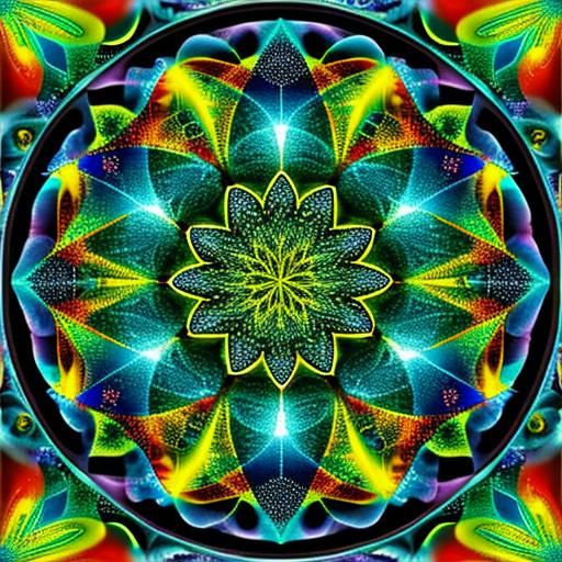 Abstract Fractal Pattern: Geometric Complexity