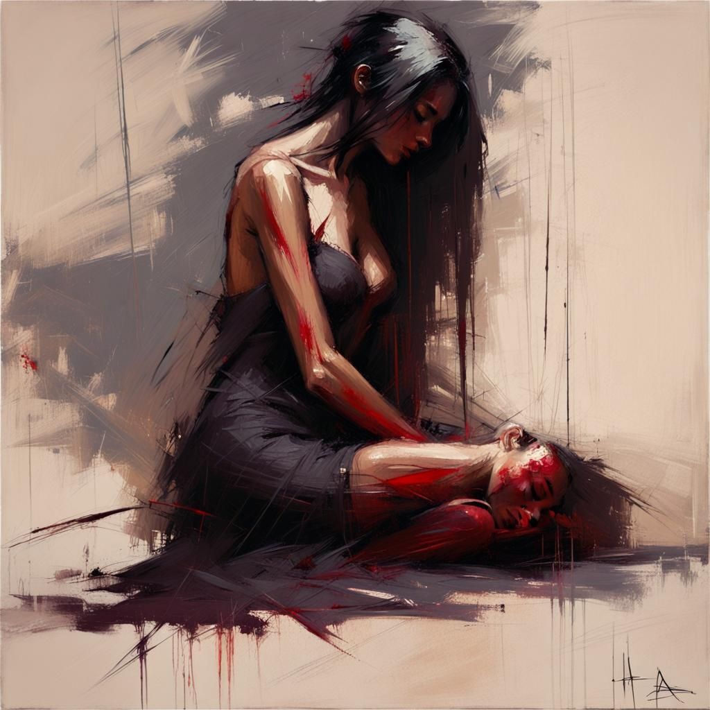 Grimdark Image in Gothic Style