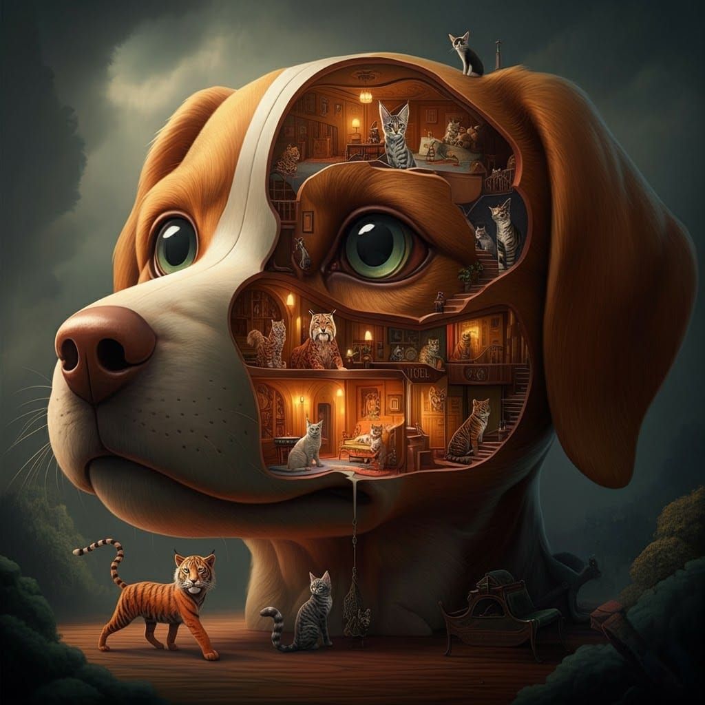 Dog Head Hotel: A Cat-Filled Concept Art
