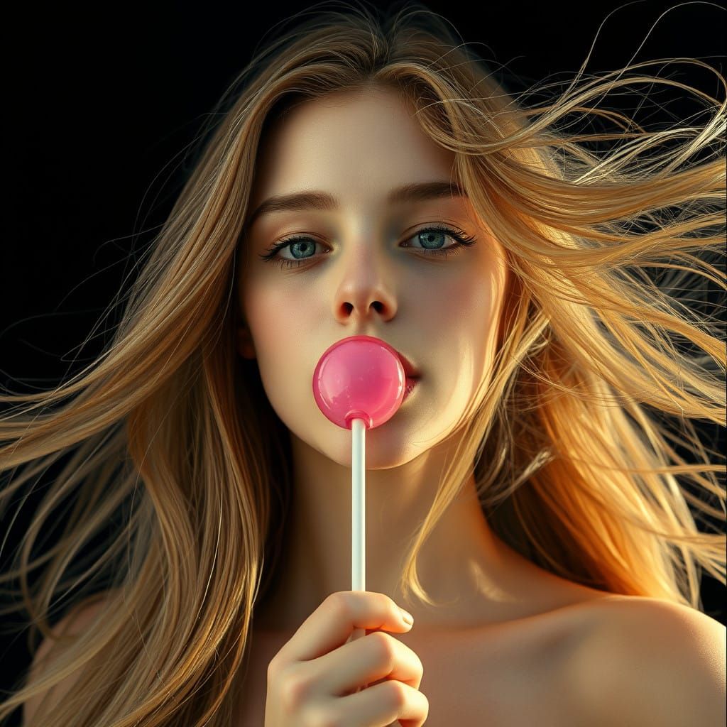 Surreal Woman Melts Away as Oil Painting