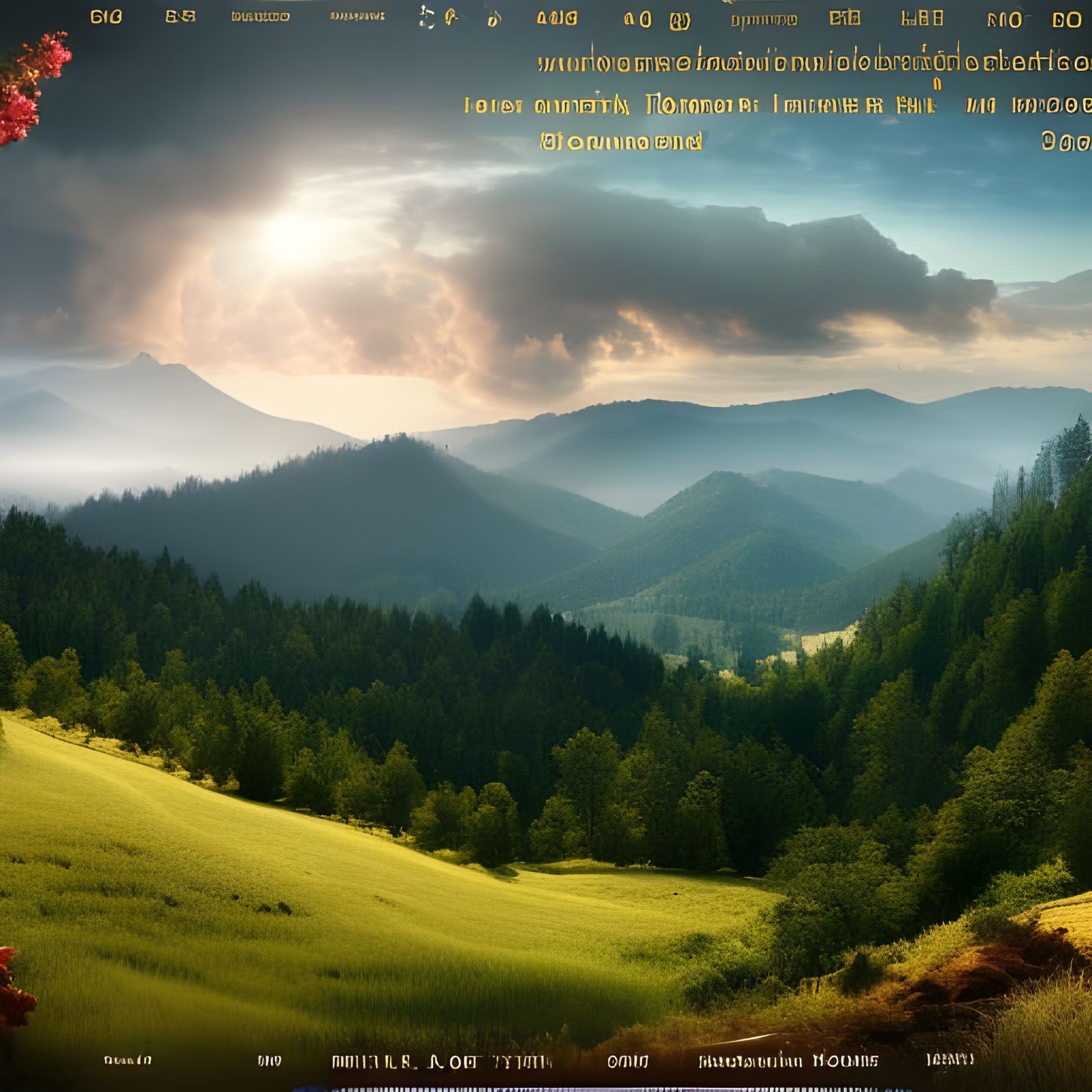 Detailed Black Forest Landscape: Digital Matte Painting