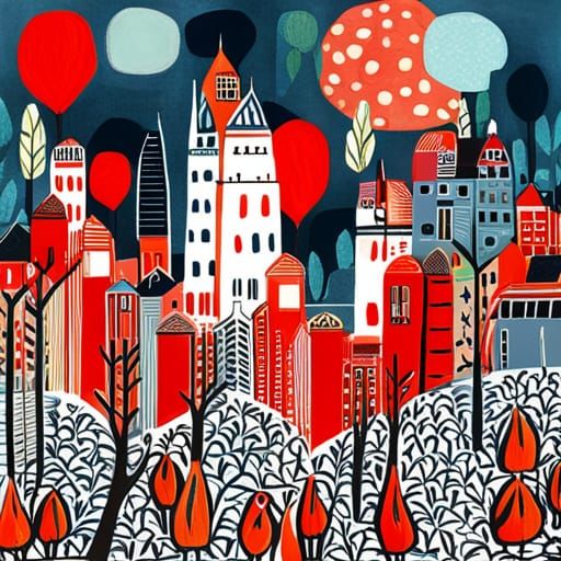 Expressive Abstract Portrait with Bold Brushstrokes