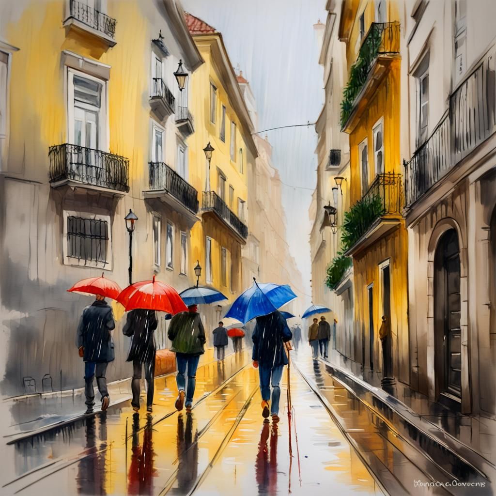 Rain in Lisbon