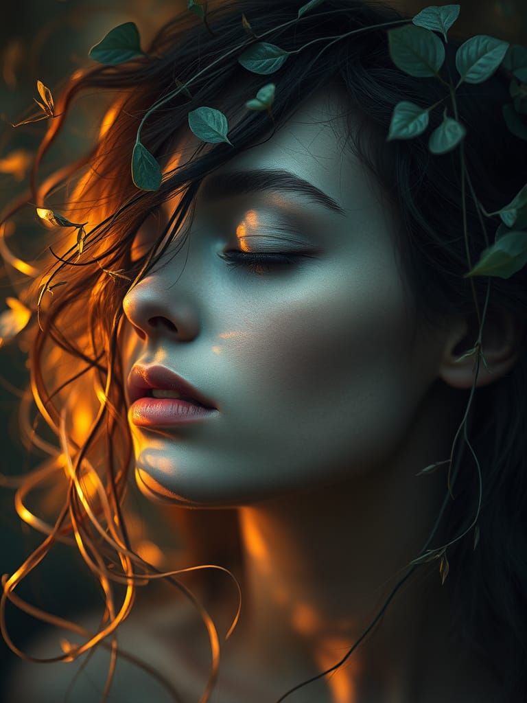 Nature's Radiant Goddess Unveiled in Dreamlike Splendor