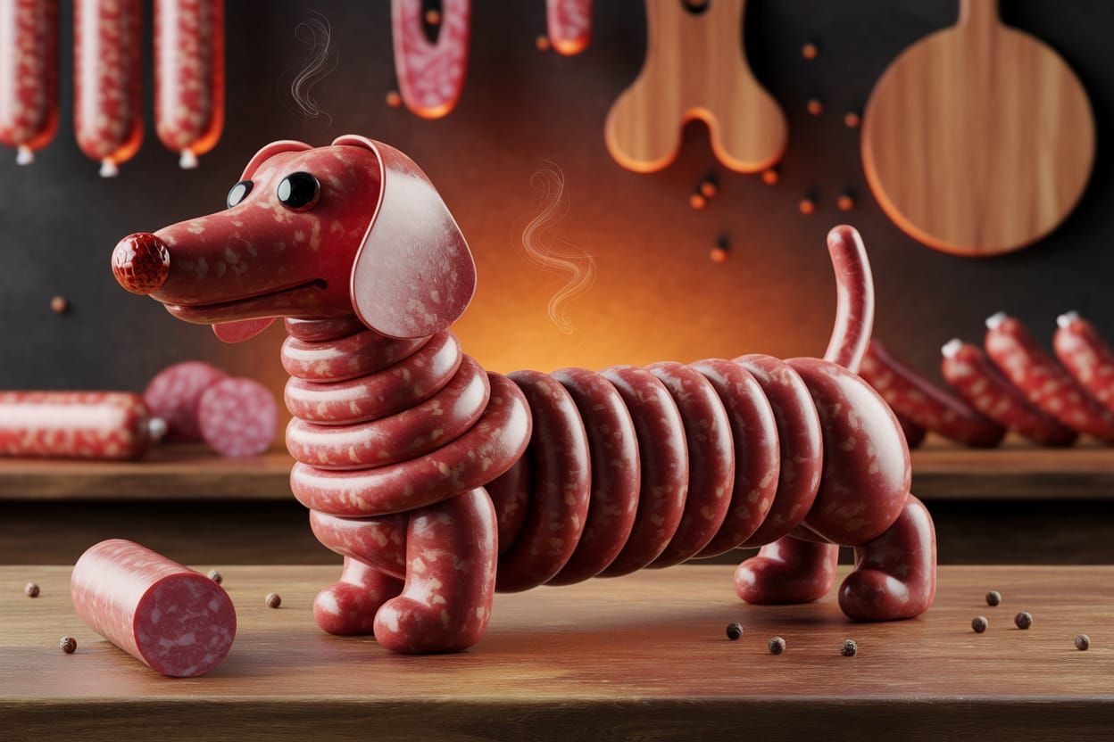Sausage Dog: A Wiener Dog Made of Wieners