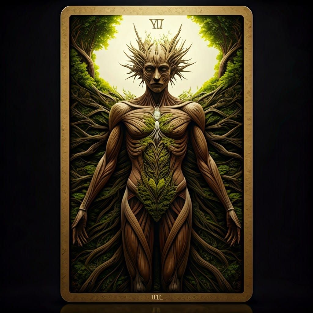 Nature Spirit Tarot Card in Classical Style