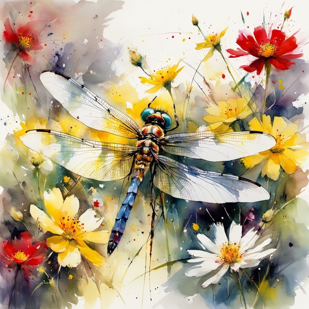 dragonfly in the garden