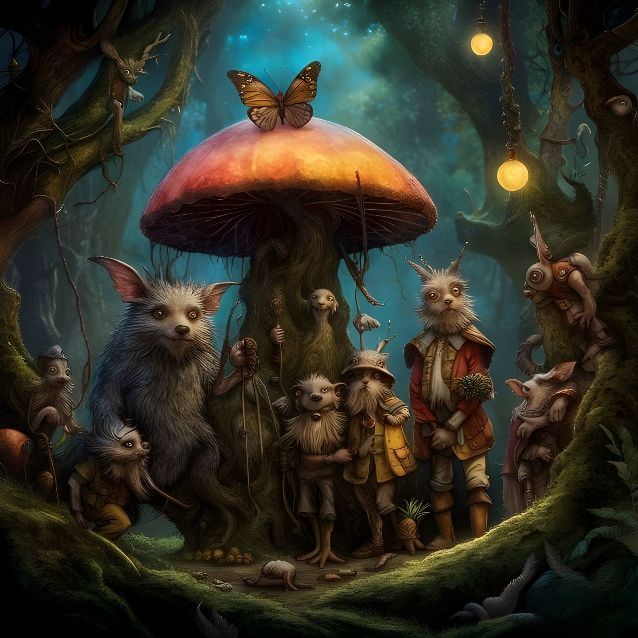 Family Portrait of Strange Creatures