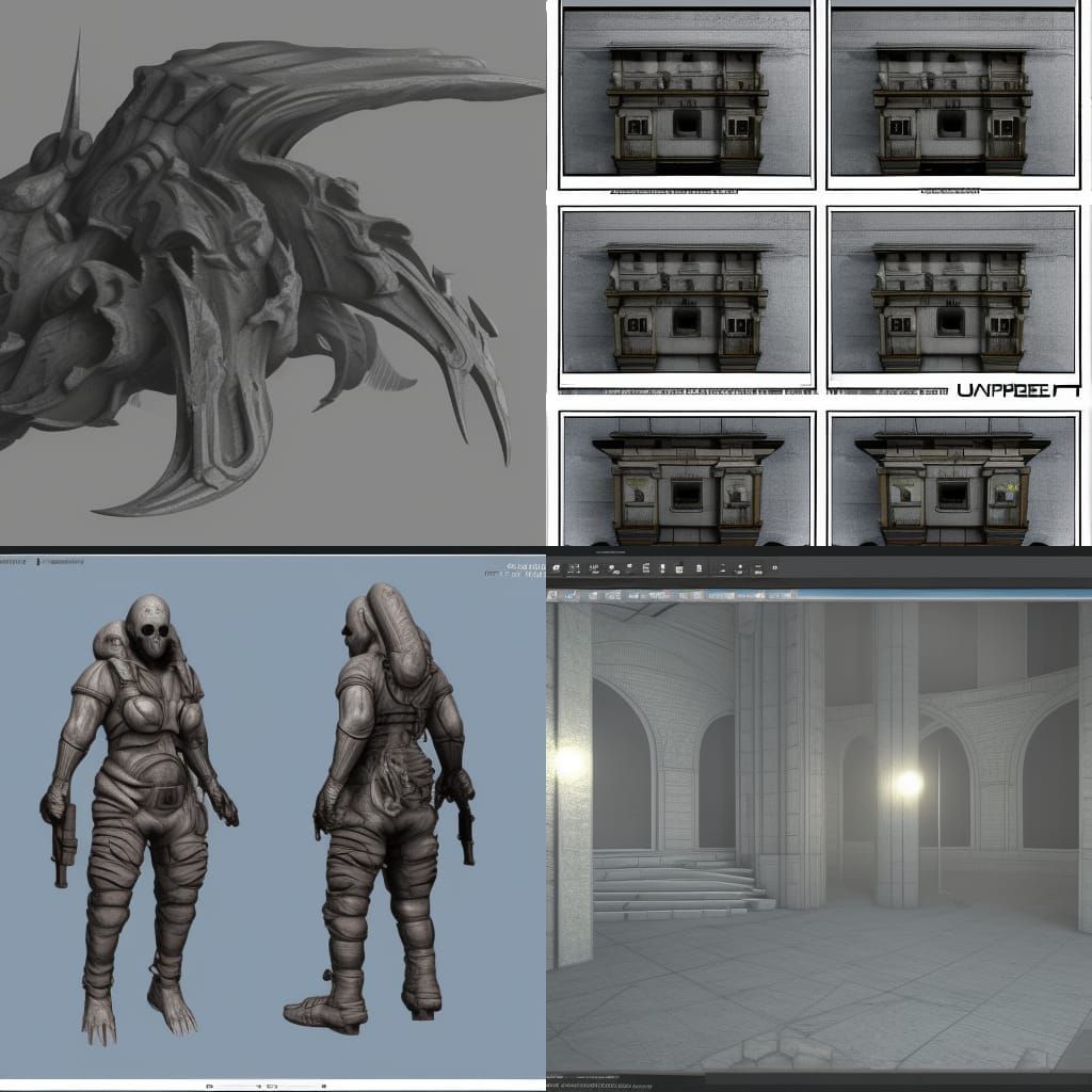 Dramatic 3D Shading Concept Art