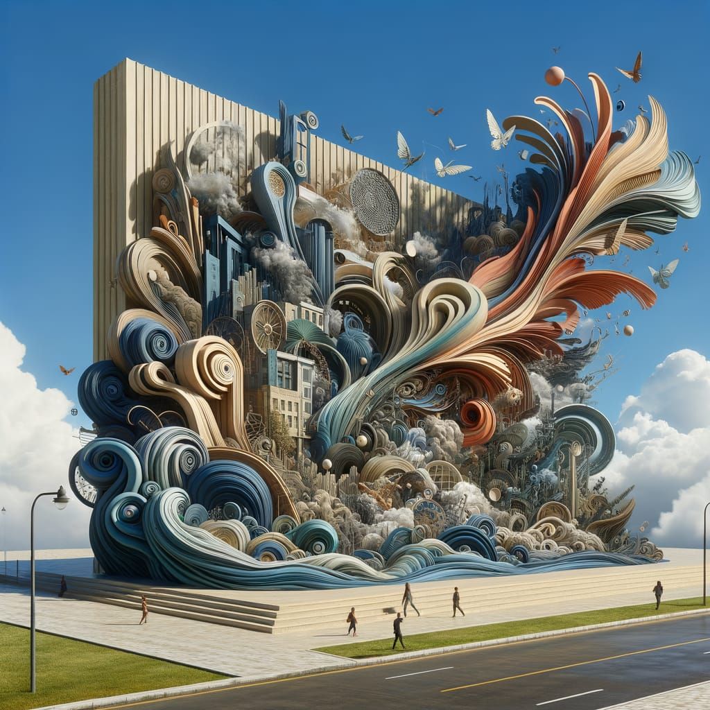 Mirroring Lost Dreams Hiding Found Objects Stretching From H...