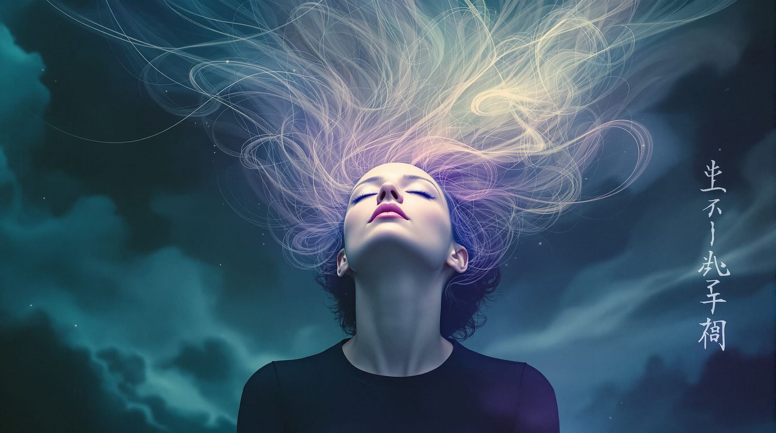 Surreal Psychic Energy Emanates in Dreamlike Landscape