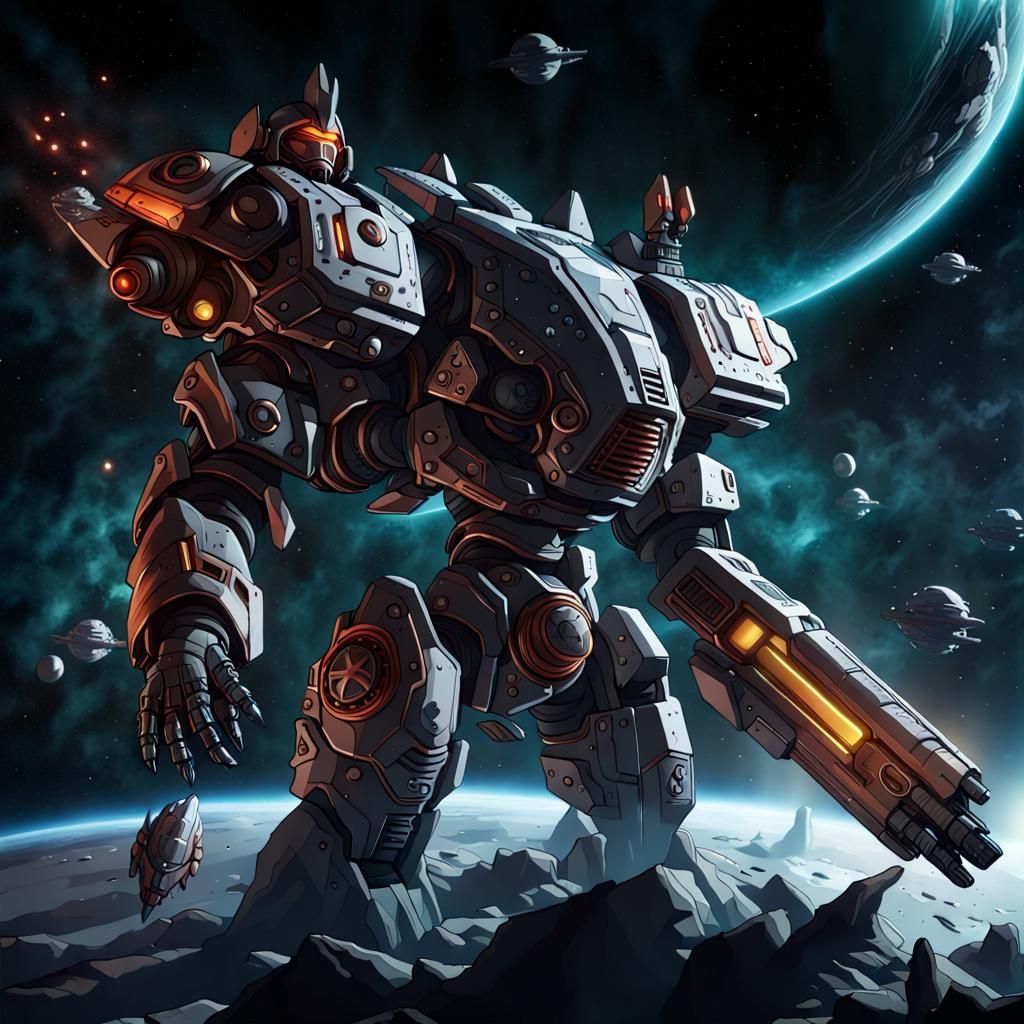 Warbringer Spaceship: Relentless Power in Deep Space