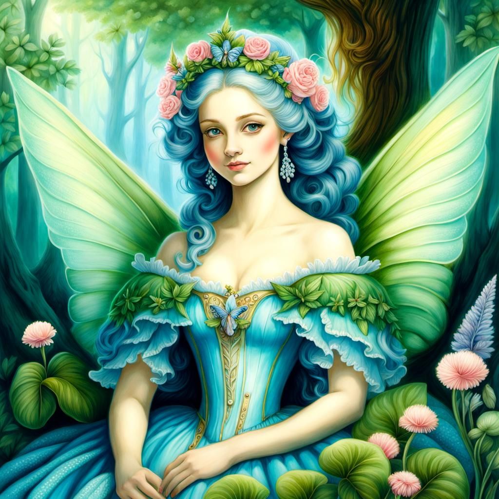 Whimsical Wonderland Rococo Fairy