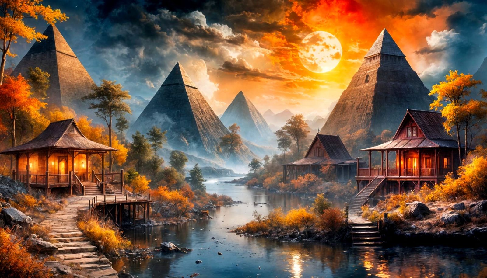 Egyptian Dreamscape in Sci-Fi Splendor