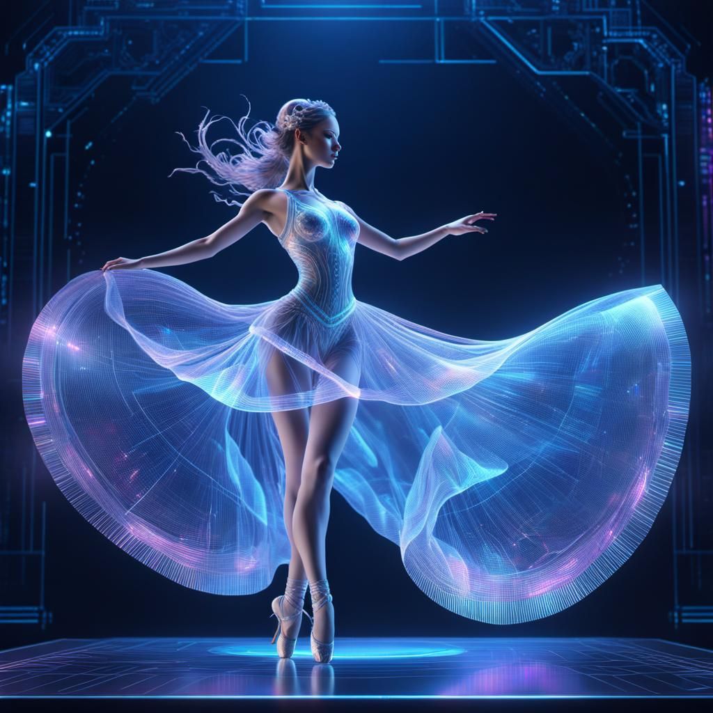 Hologram Blueprint of a Digital Dancer