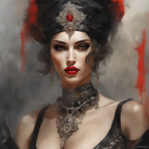 Glamorous Portrait of a Beautiful Woman