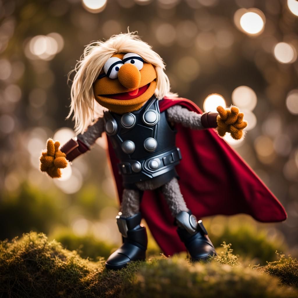 Muppet Thor, Professional Photography Style