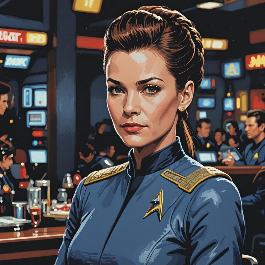 Jadzia Dax in Pixel Art Style