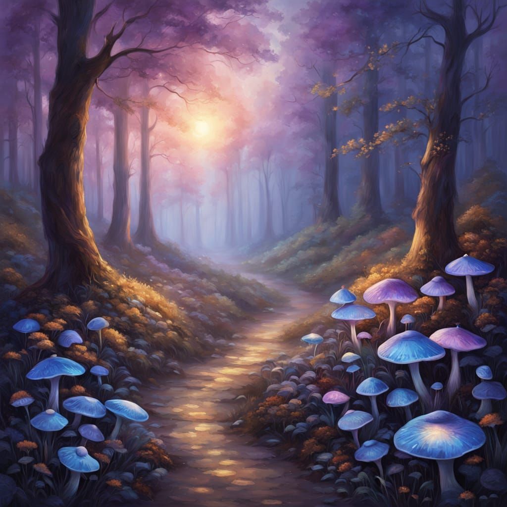 Ethereal Fantasy Landscape at Twilight