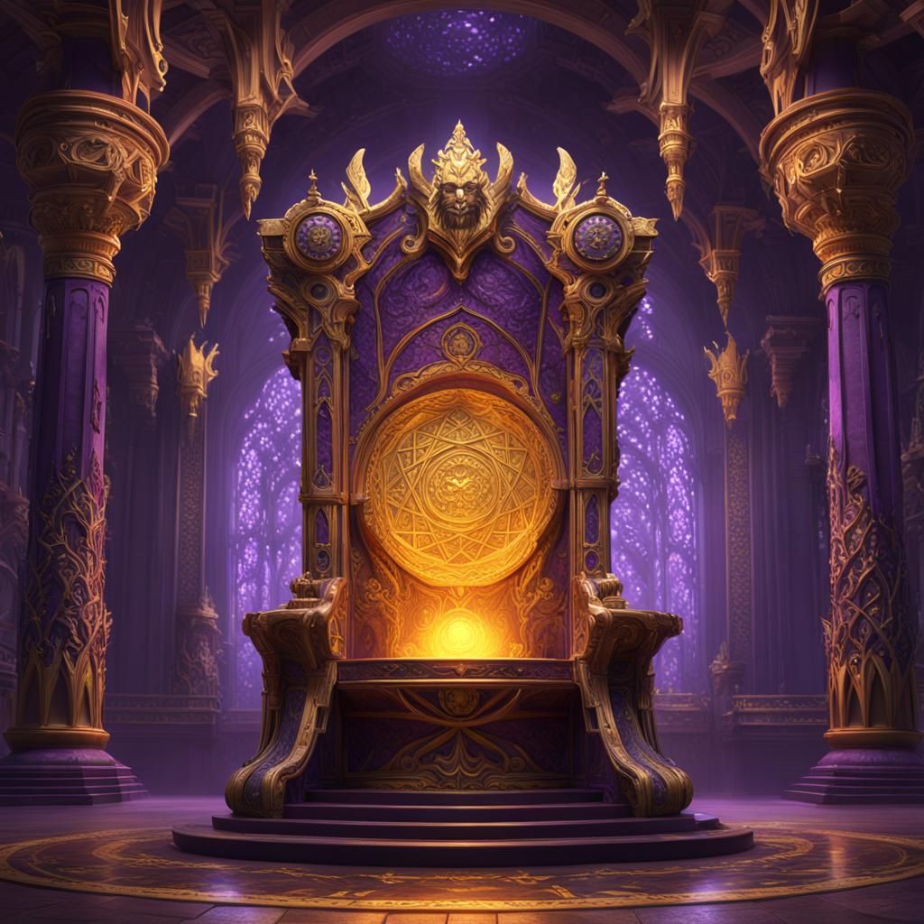 Fantasy Throne of Five Elements: Dark Concept Art