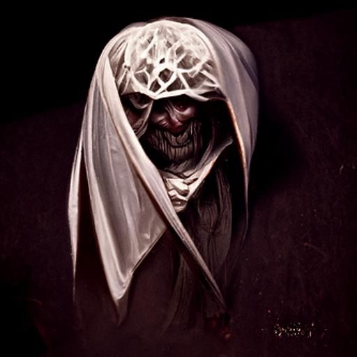 Sinister Darth Sidious in Gothic Horror Style