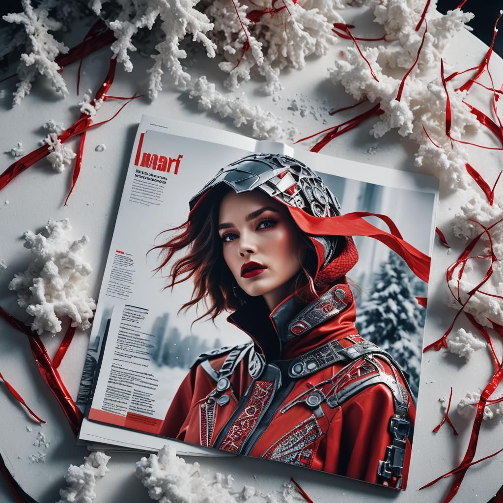 Futuristic Fashion Magazine: Hyperrealistic Cinematic Photog...