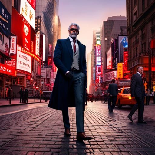 Purple Drow Demon Cyberpunk Fantasy Hero Portrait