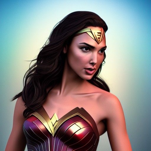 Gal Gadot as Pixar-Style 3D Digital Art