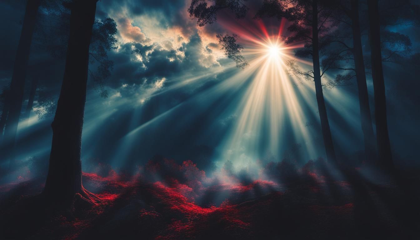 Disturbing Lights in the Fog: Divine Beams