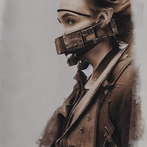 WWI Woman in Ruined Room: Cinematic Still Life