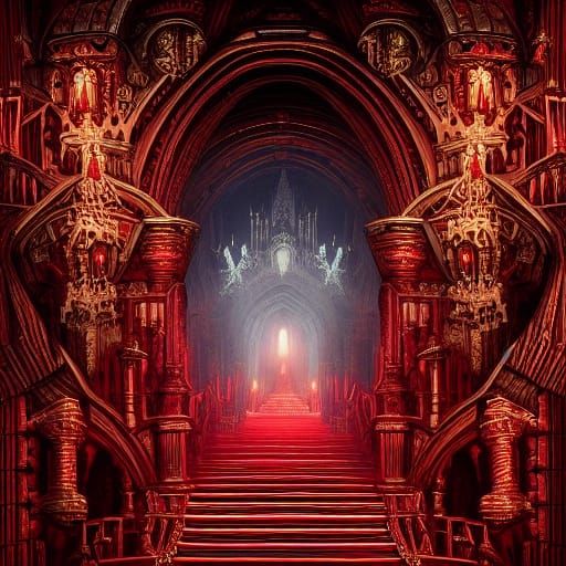 Queen of Hearts Castle Hall in Cathedral Style