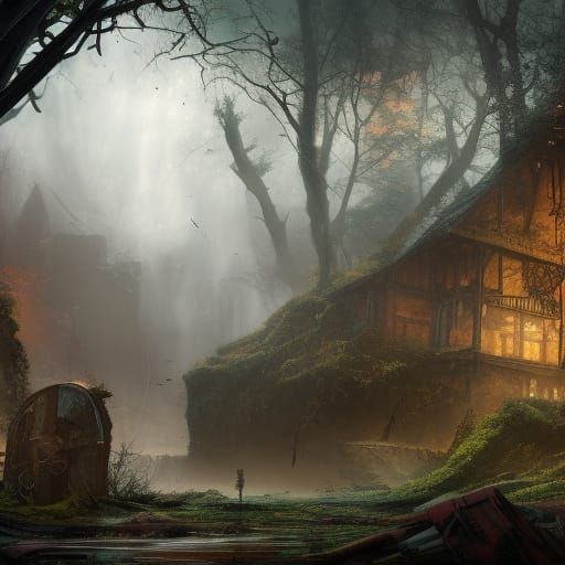 NH90 in a Fantastical Lost Place