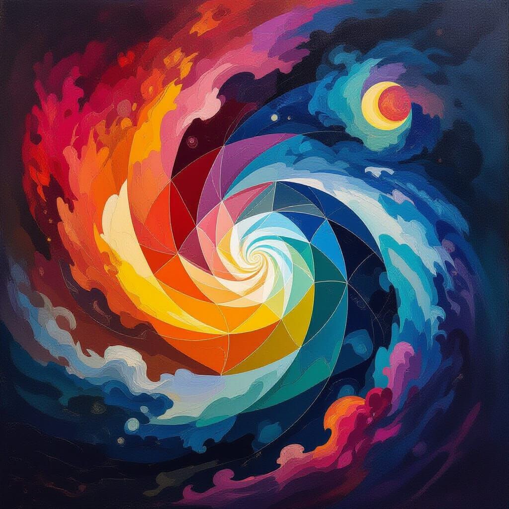 Abstract Color Vortex Genesis of Idea