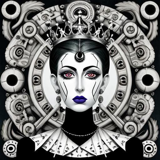 Surreal Princess Portrait in Photographic Style