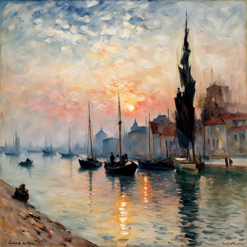 Softly Lit Autumn Landscape in Pastel Hues