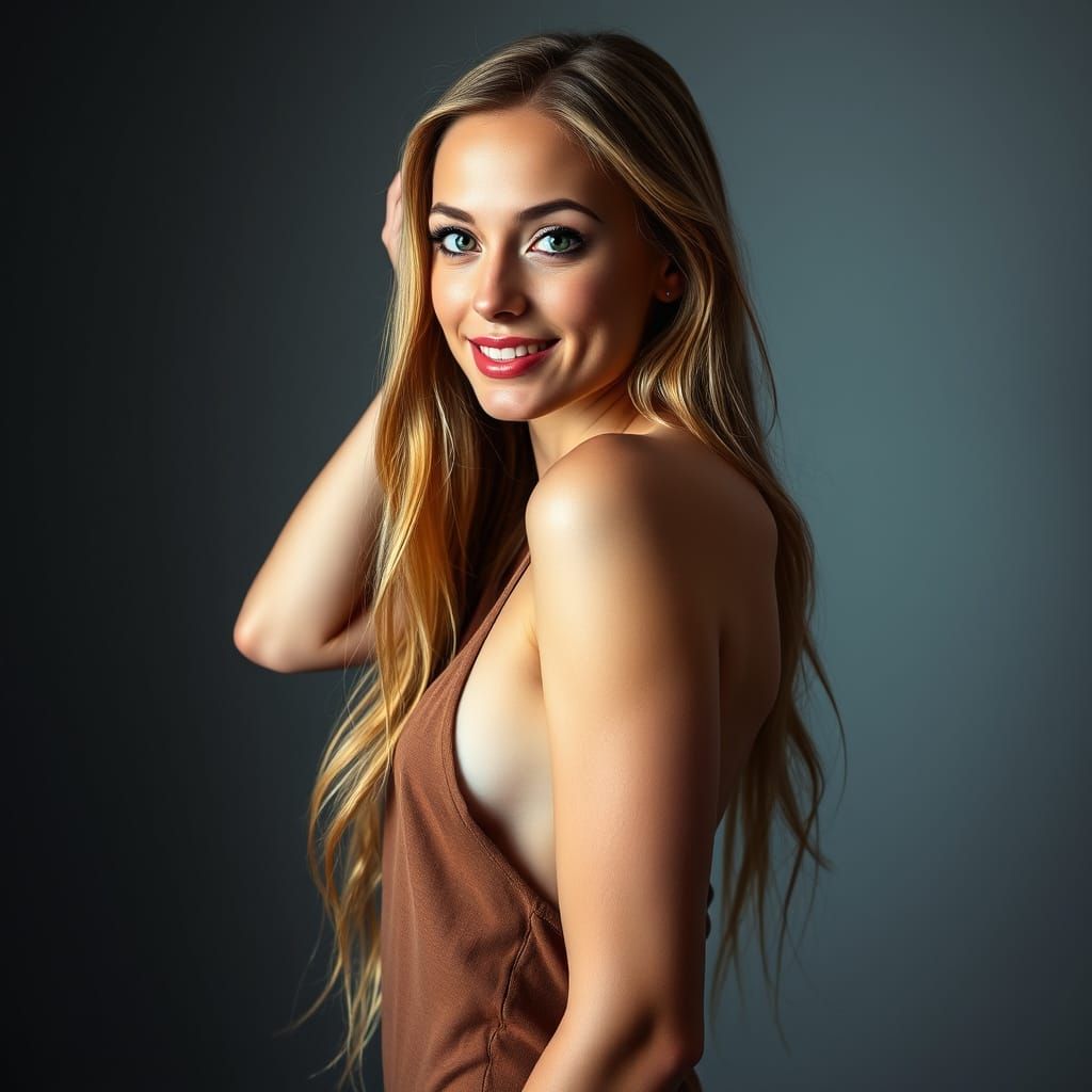 Playboy Bunny Inspired Portrait in Hyper-Realistic Style