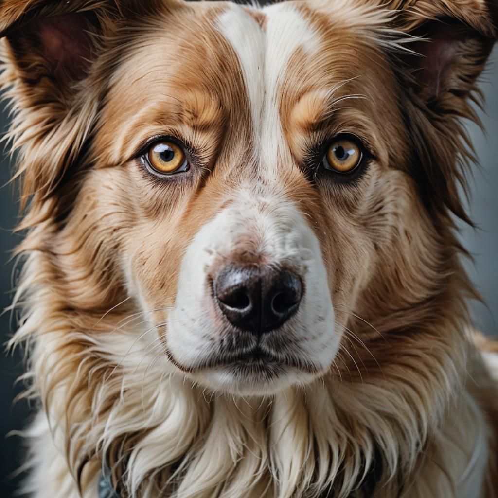 Border Collie Portrait in Professional Photography Style