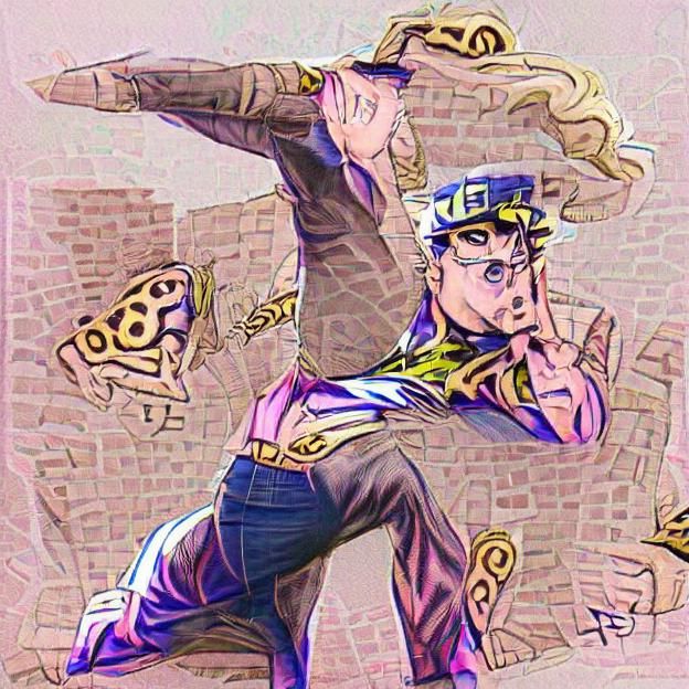 Dynamic Jojo's Poses: Anime-Style Buzzard Adventure