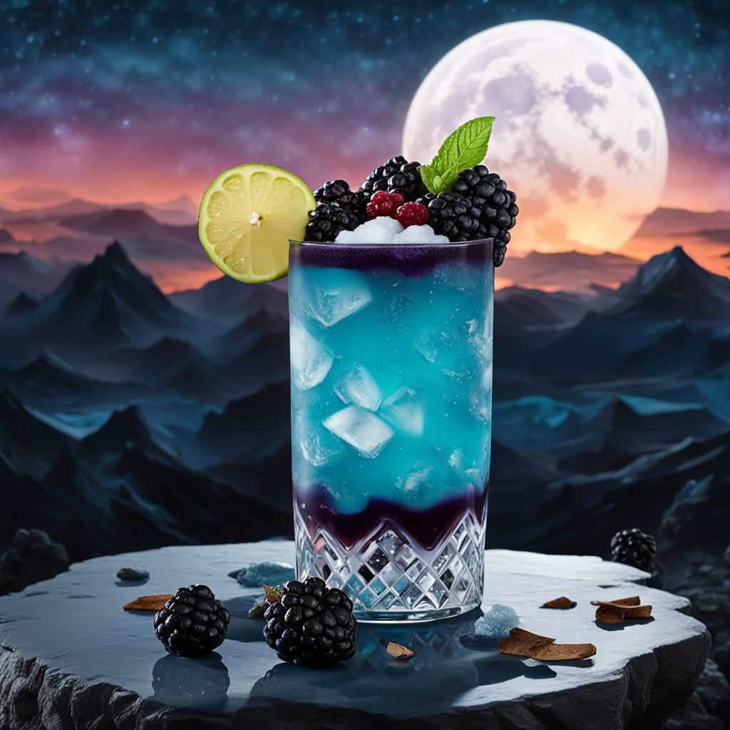 Black Yukon Sucker Punch Cocktail with Velvety Foam