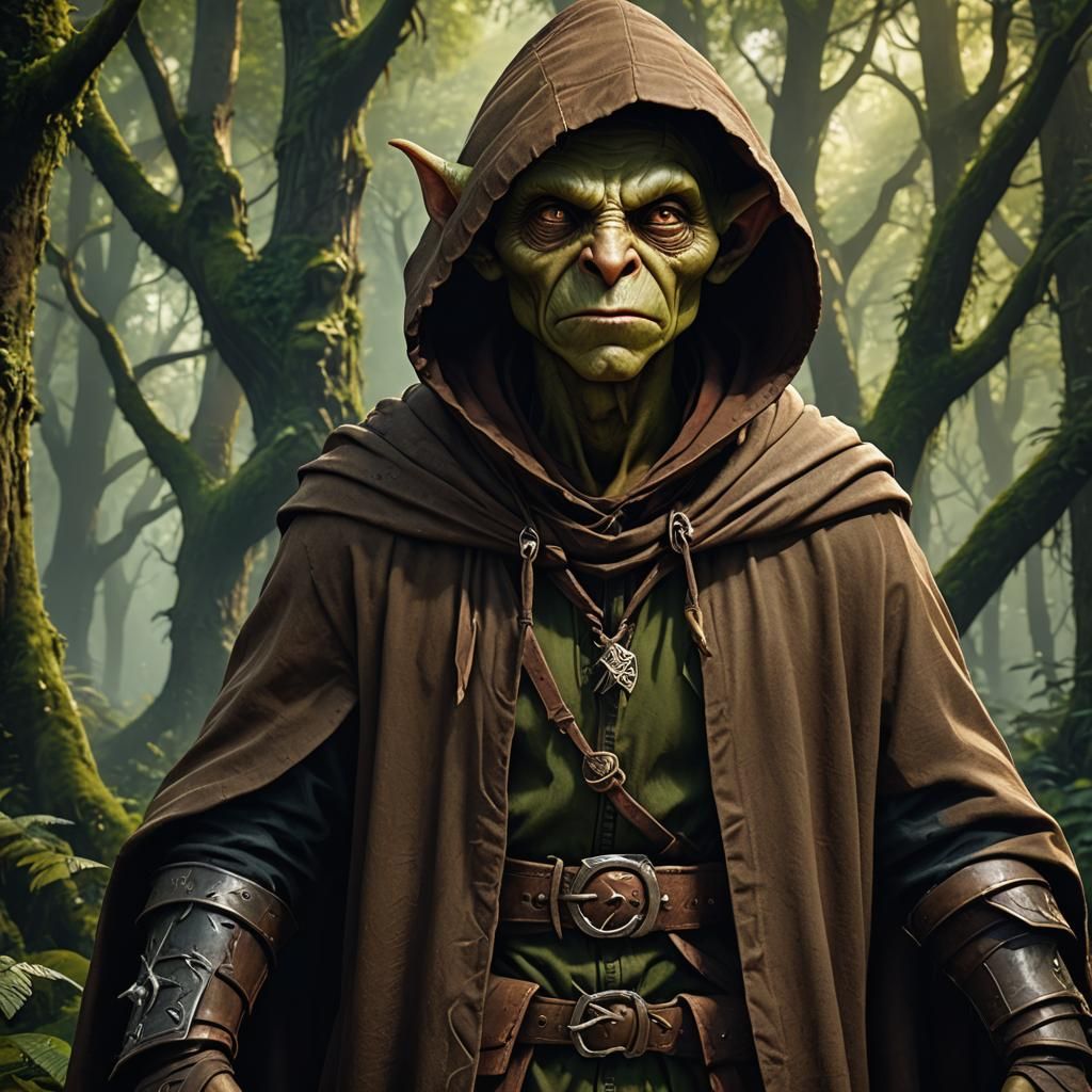 Goblin in Forest, Fantasy Art in Unreal Engine