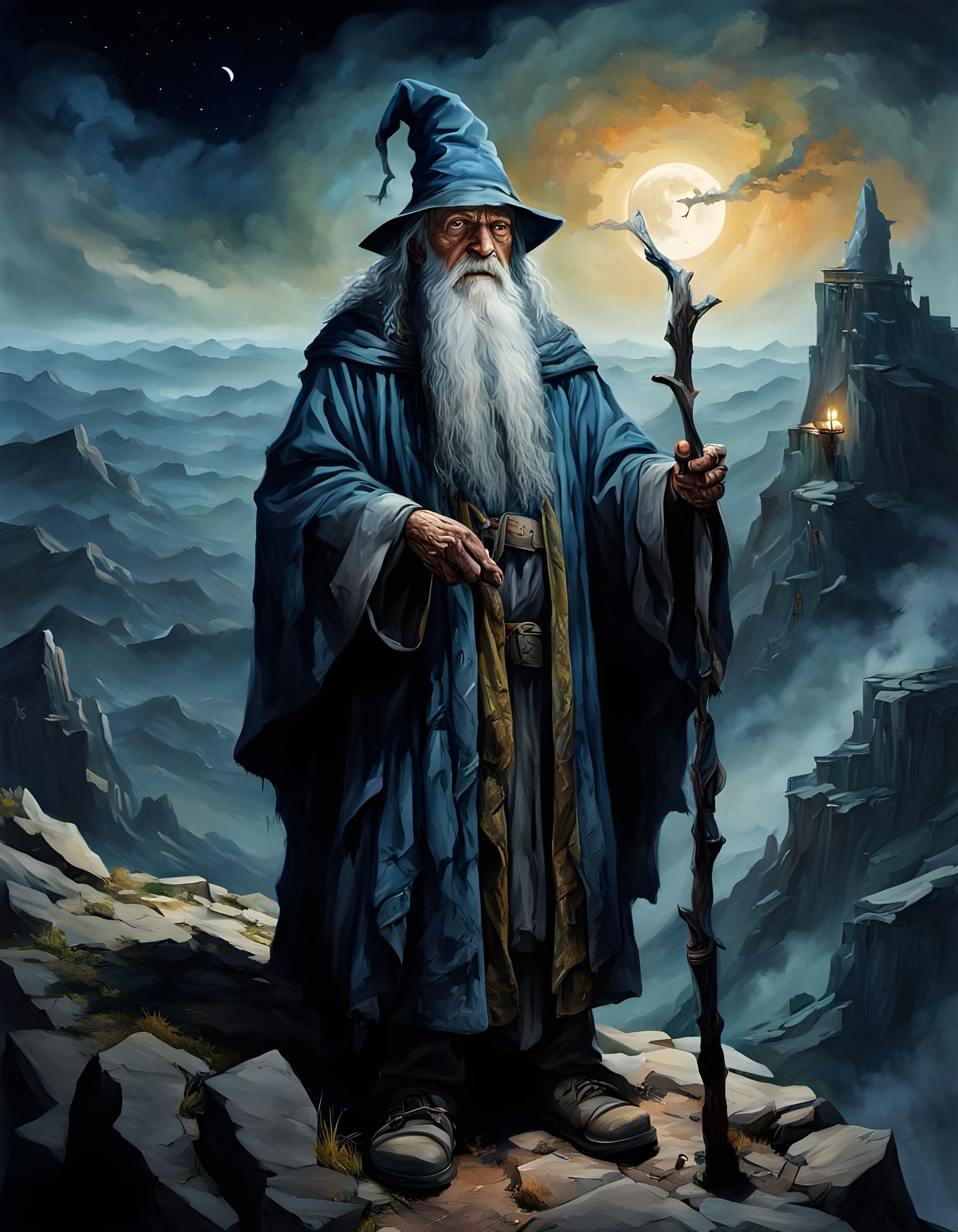 old wizard on a mountain #2