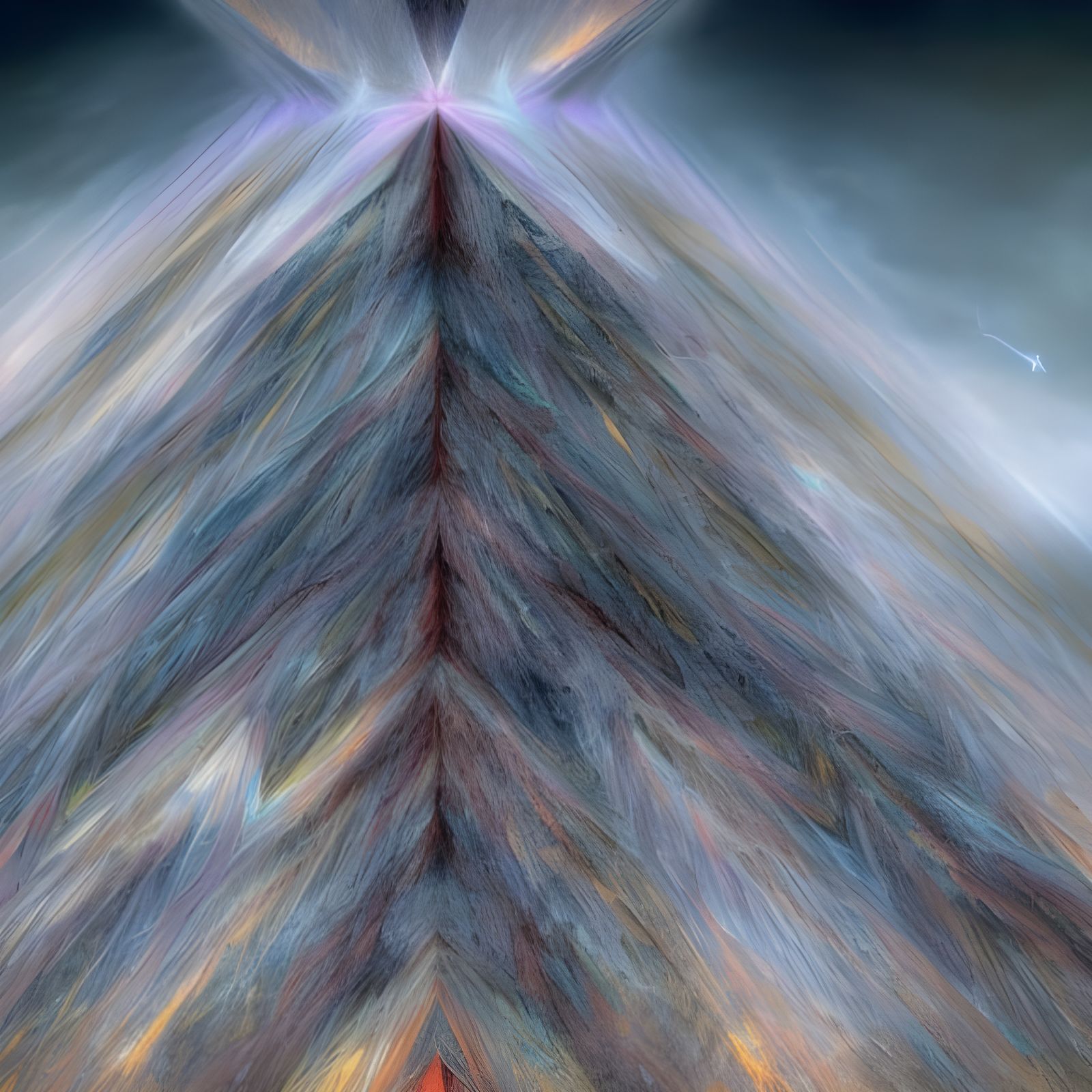 Gigantic Fractal Structure on Desolate Landscape