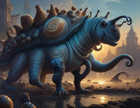 Though large, the Allusias of Slimak were mostly docile