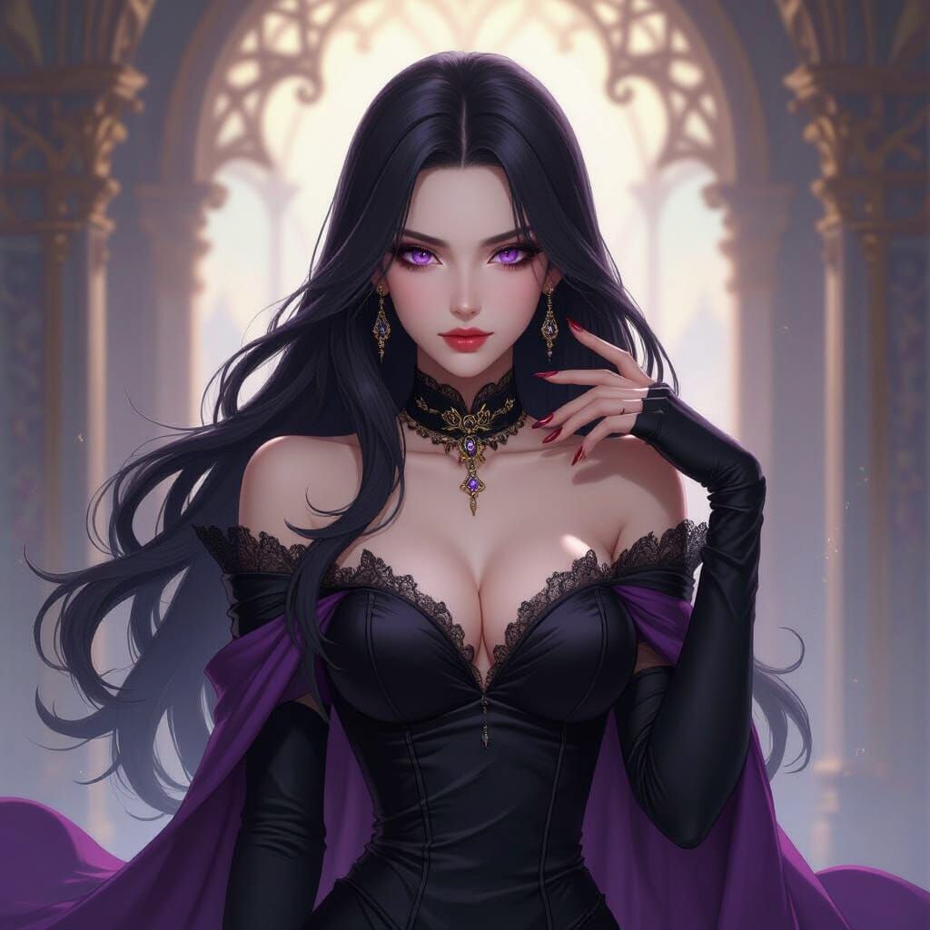 Anime Villainess in Palace: Fantasy Rebirth Cover