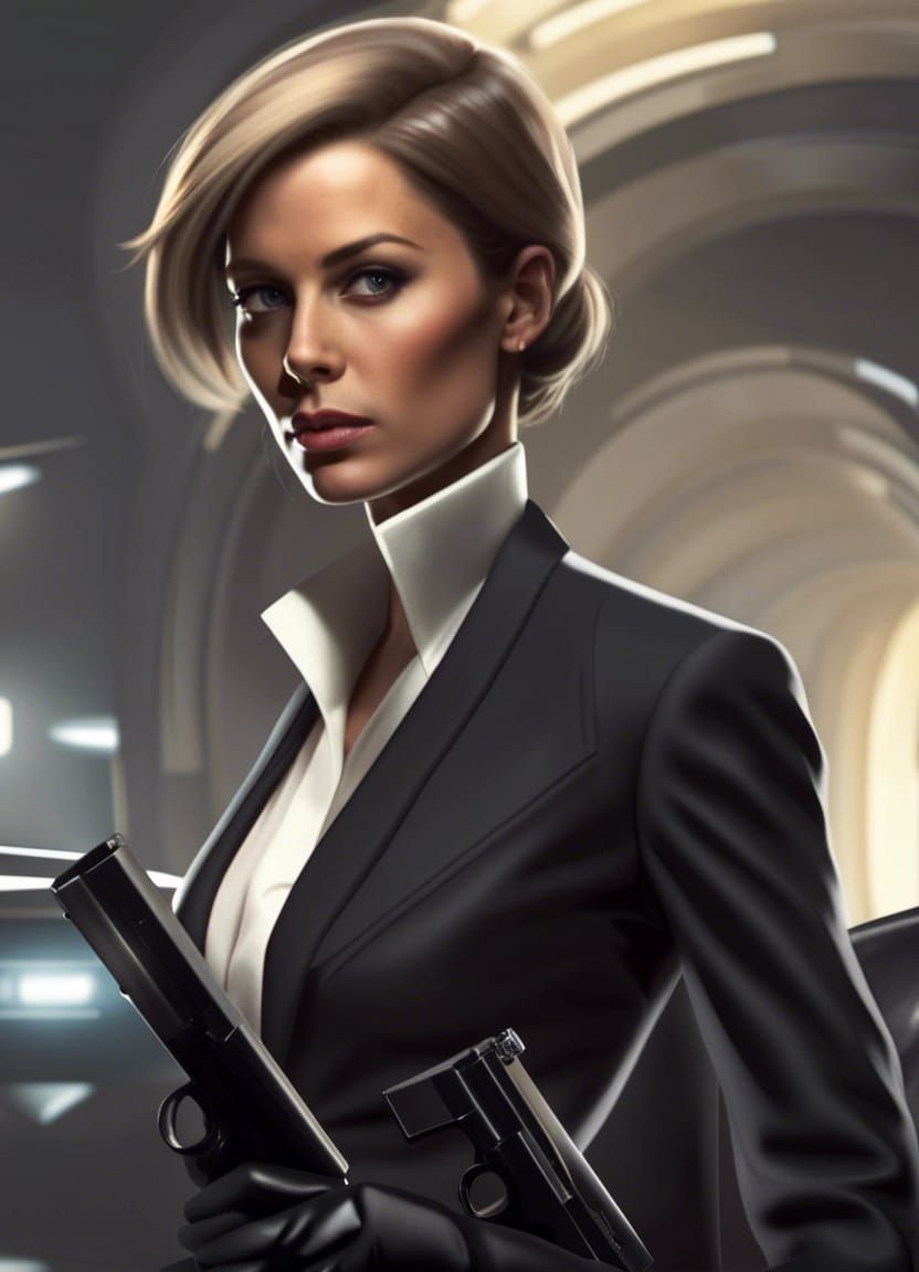 Female James Bond AI Generated Image