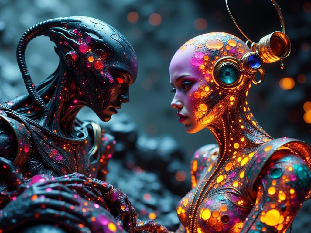 Cyberpunk Cosmonaut Meets Alien at Space Fashion Week