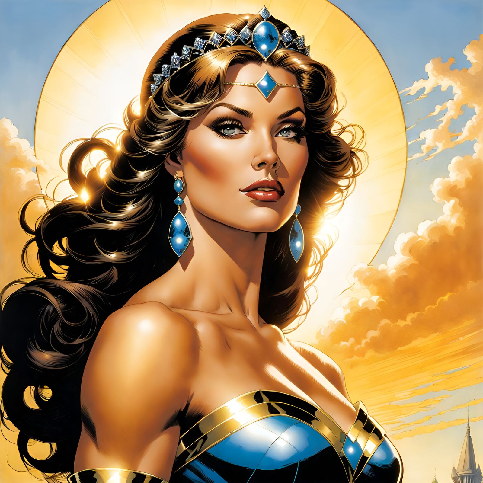 Gorgeous Princess Portrait in Fantasy Art Style