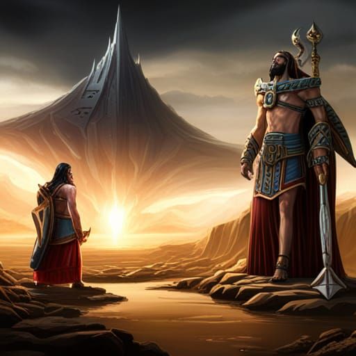 Enki and Enlil Observe Their Creations